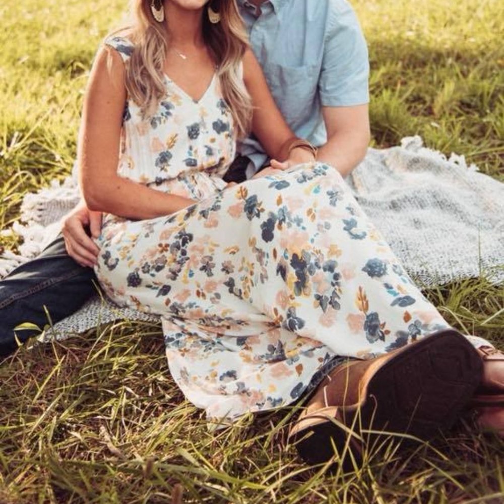 Lucky Brand Maxi Dress Florals